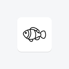 Clownfish, vector, pixel perfect, illustrator file