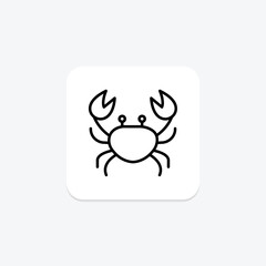 Crab, vector, pixel perfect, illustrator file