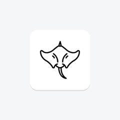 Manta Ray, vector, pixel perfect, illustrator file