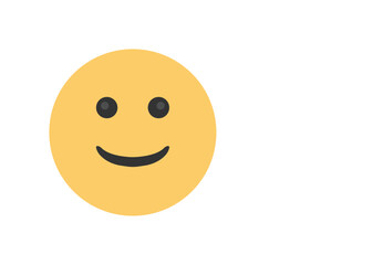 smiley face on white
