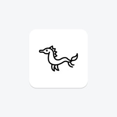 Sea Dragon, vector, pixel perfect, illustrator file