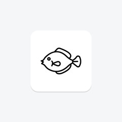 Flounder, vector, pixel perfect, illustrator file