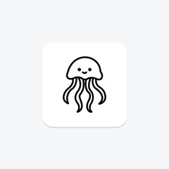Box Jellyfish, vector, pixel perfect, illustrator file