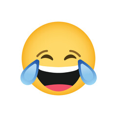 Smiling face emoji Reactions for Social Network.
