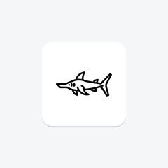 Sawfish, vector, pixel perfect, illustrator file