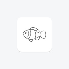 Clownfish, vector, pixel perfect, illustrator file