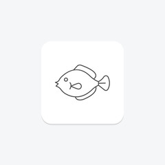 Flounder, vector, pixel perfect, illustrator file
