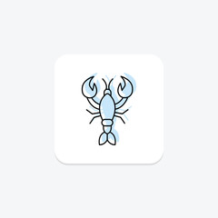 Lobster, vector, pixel perfect, illustrator file