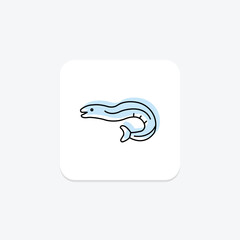 Eel, vector, pixel perfect, illustrator file