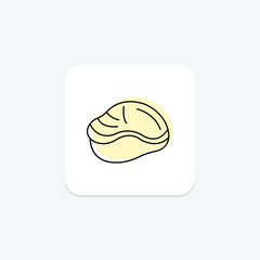 Clam, vector, pixel perfect, illustrator file