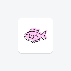 Parrotfish, vector, pixel perfect, illustrator file