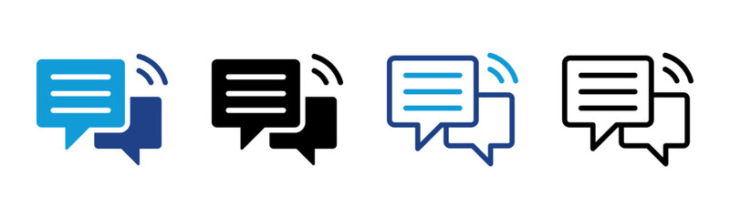 Chat icon sheet multiple style collection