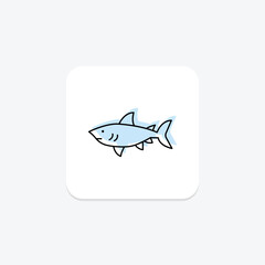 Dogfish, vector, pixel perfect, illustrator file