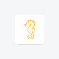 Seahorse, vector, pixel perfect, illustrator file