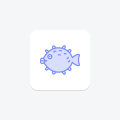 Pufferfish, vector, pixel perfect, illustrator file