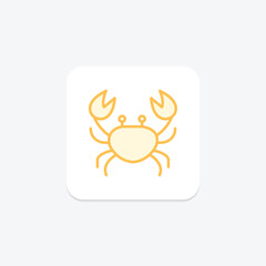 Crab, vector, pixel perfect, illustrator file