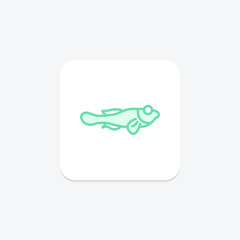 Naklejka premium Blenny, vector, pixel perfect, illustrator file