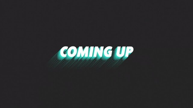 Coming Up - Vintage Glowing Title On Retro Film Frame Loop