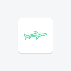 Needlefish, vector, pixel perfect, illustrator file