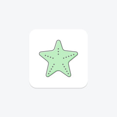 Starfish, vector, pixel perfect, illustrator file