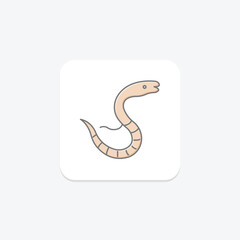 Fototapeta premium Sea Snake, vector, pixel perfect, illustrator file