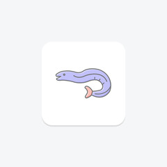 Eel, vector, pixel perfect, illustrator file