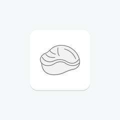 Clam, vector, pixel perfect, illustrator file