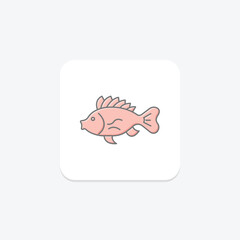 Scorpionfish, vector, pixel perfect, illustrator file