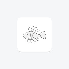 Lionfish, vector, pixel perfect, illustrator file