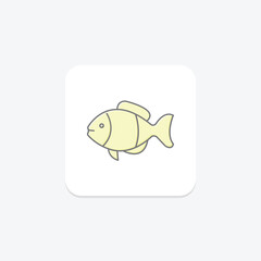 Damselfish, vector, pixel perfect, illustrator file