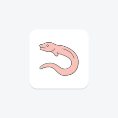 Moray Eel, vector, pixel perfect, illustrator file