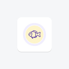 Obraz premium Damselfish, vector, pixel perfect, illustrator file
