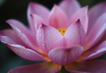 Pink Illuminated Lotus Over City