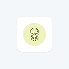 Jellyfish, vector, pixel perfect, illustrator file