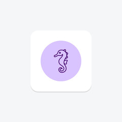 Seahorse, vector, pixel perfect, illustrator file