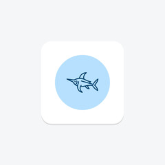 Swordfish, vector, pixel perfect, illustrator file