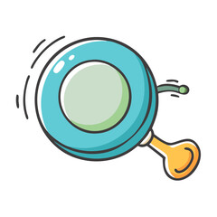 bike bell icon, bike bell vector illustration-simple illustration of bike bell, perfect for bike bell logos and icons