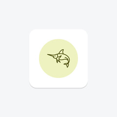 Marlin, vector, pixel perfect, illustrator file