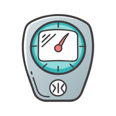 bike computer speedometer icon, bike computer speedometer vector illustration-simple illustration of bike computer speedometer, perfect for bike computer speedometer logos and icons