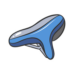 bike saddle icon, bike saddle vector illustration-simple illustration of bike saddle, perfect for bike saddle logos and icons