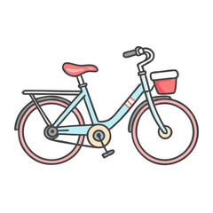 city bike commuter icon, city bike commuter vector illustration-simple illustration of city bike commuter, perfect for city bike commuter logos and icons
