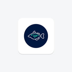Triggerfish, vector, pixel perfect, illustrator file