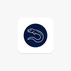 Moray Eel, vector, pixel perfect, illustrator file