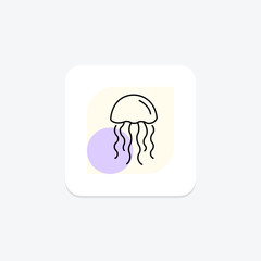 Jellyfish, vector, pixel perfect, illustrator file