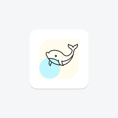 Whale, vector, pixel perfect, illustrator file