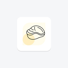 Clam, vector, pixel perfect, illustrator file