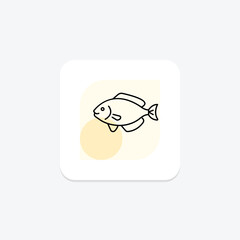 Halibut, vector, pixel perfect, illustrator file