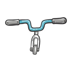 handlebar icon, handlebar vector illustration-simple illustration of handlebar, perfect for handlebar logos and icons