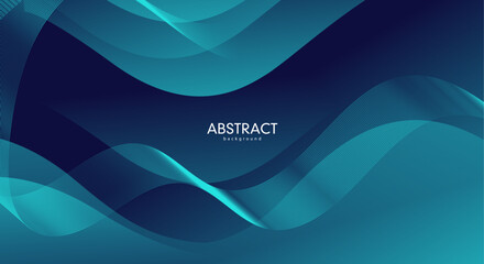 abstract blue wave background