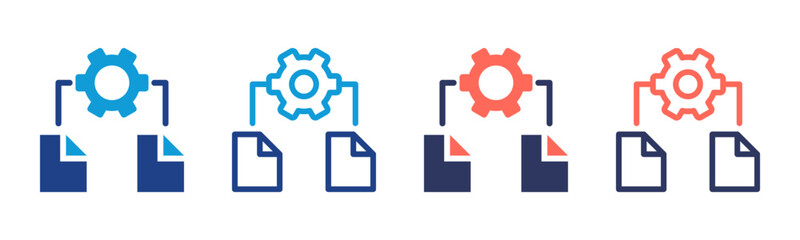 File icon sheet multiple style collection